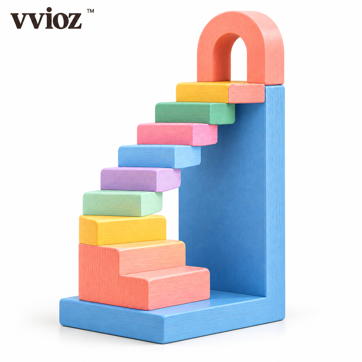 vvioz™ Stairway to Nowhere Sculptural Bookend white background product view