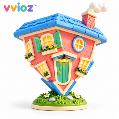 vvioz™ Upside-Down House Decorative Trinket Sculpture on white background