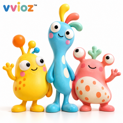 vvioz™ Odd Friends Abstract Character Sculpture Trio main product view