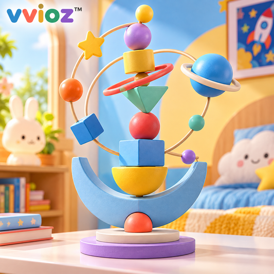 vvioz™ Orbiting Blocks Balance Art Sculpture main product view