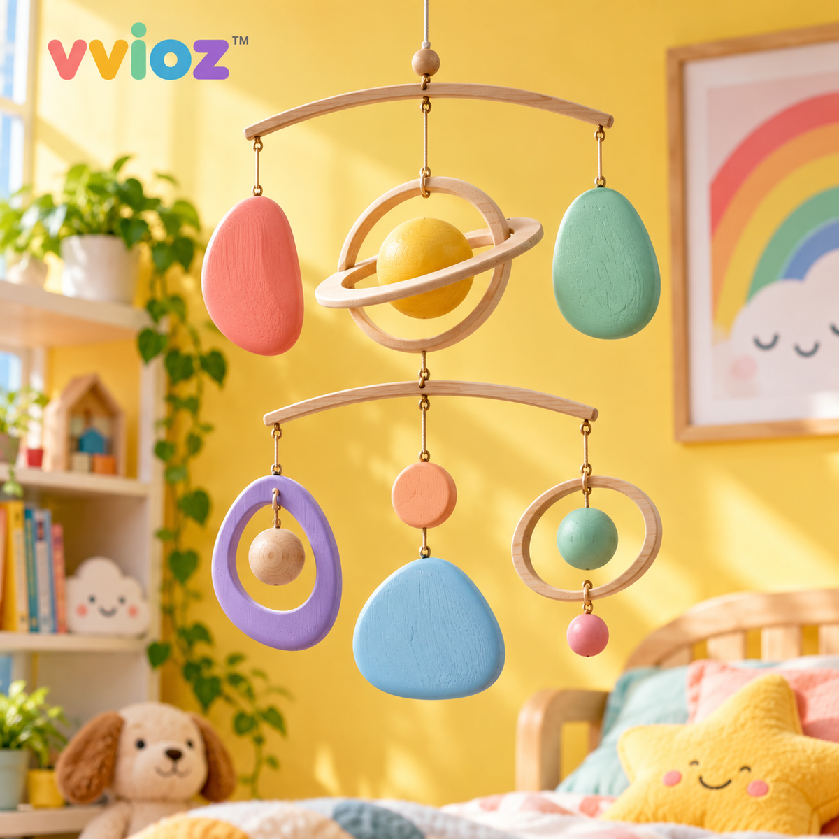 vvioz™ Orbit & Pebble Kinetic Hanging Sculptured main product view